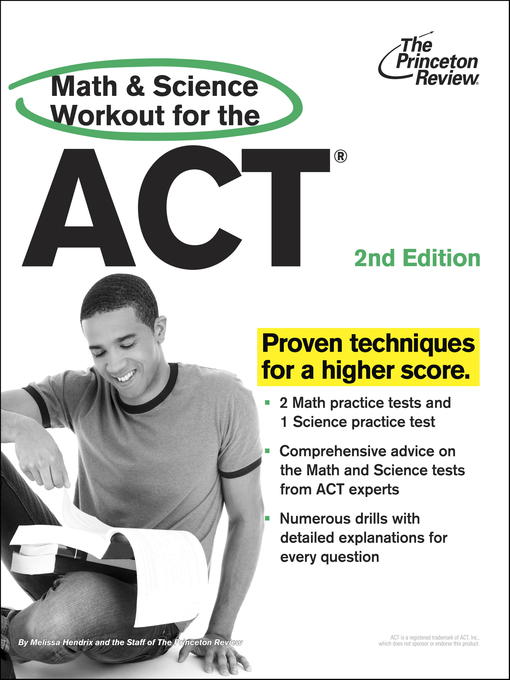 Cover of Math and Science Workout for the ACT